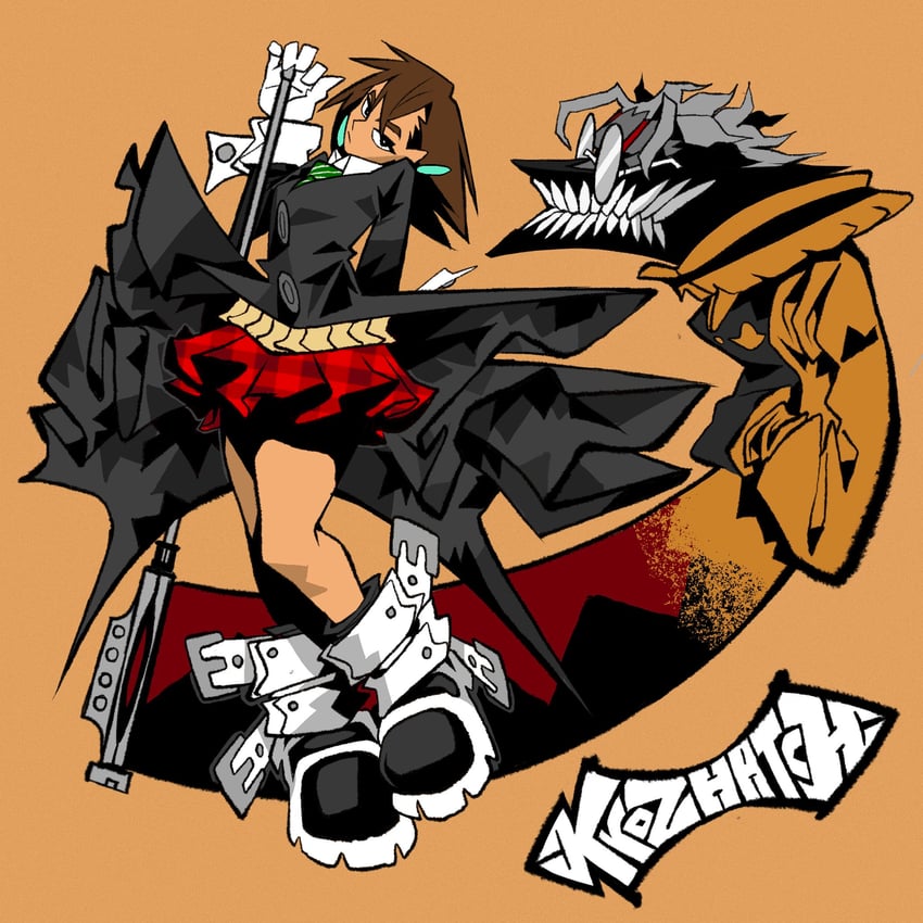 ayase momo, takakura ken, maka albarn, and soul evans (dandadan and 1 more) drawn by krozhatch
