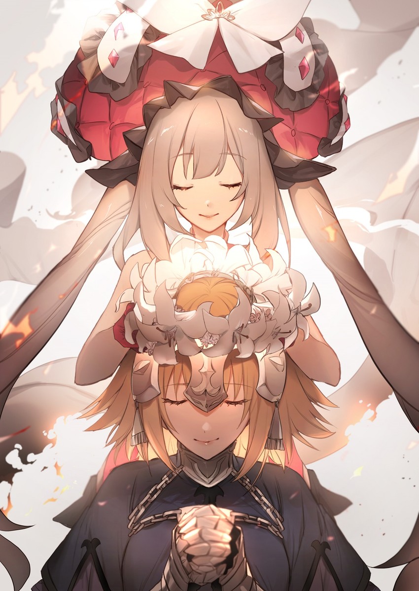 jeanne d'arc and marie antoinette (fate and 2 more) drawn by no-kan