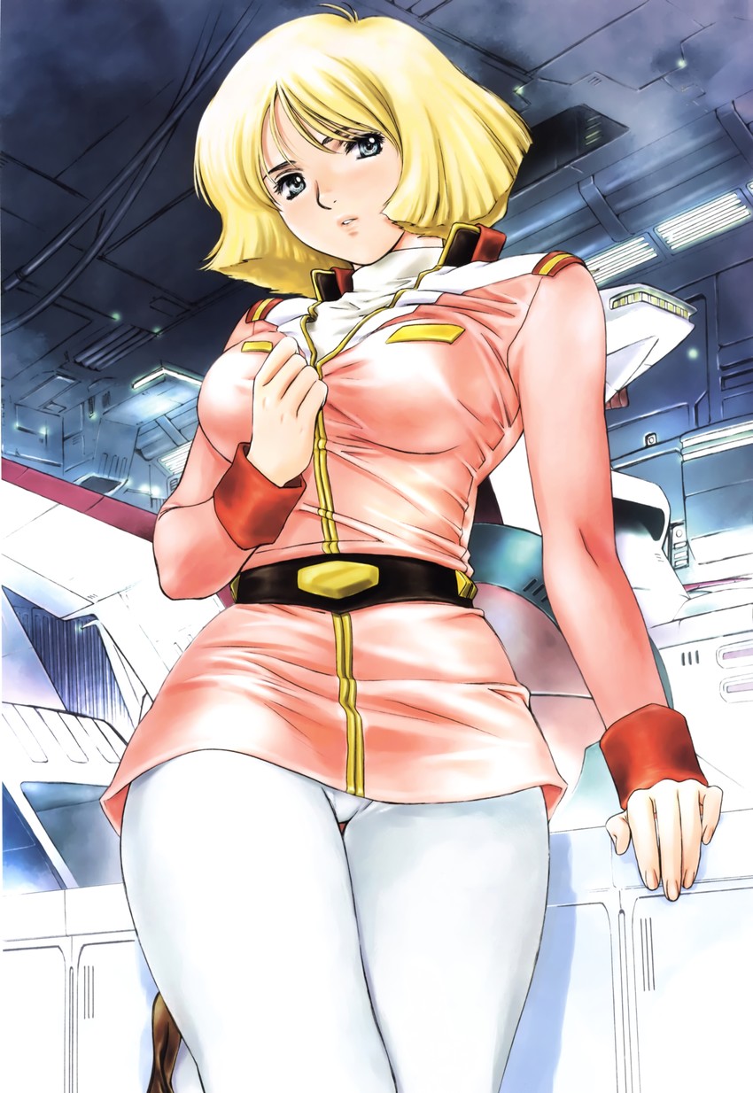 sayla mass and white base (gundam and 1 more) drawn by kobayashi_hiyoko