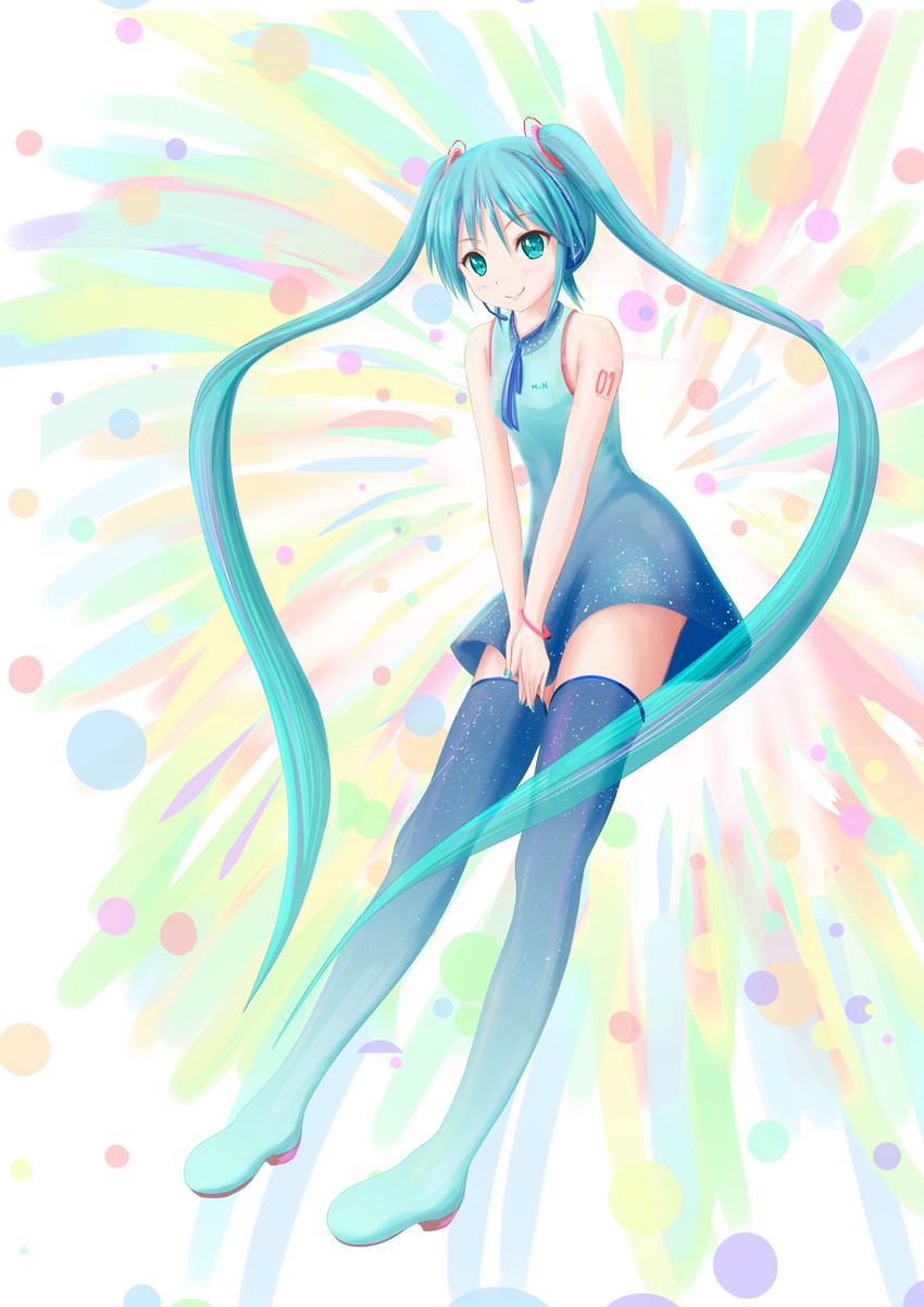 hatsune miku (vocaloid) drawn by teyo
