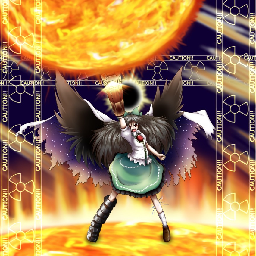 reiuji utsuho (touhou) drawn by masu_shu