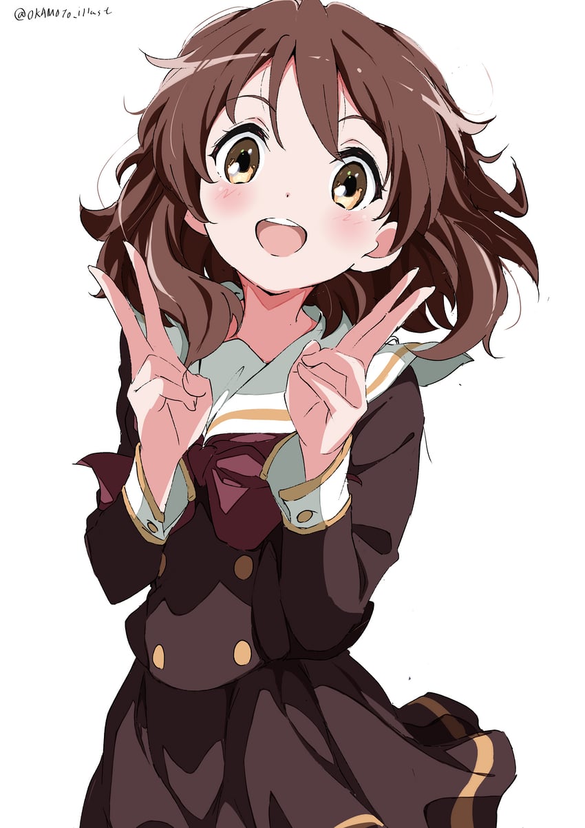oumae kumiko (hibike! euphonium) drawn by white_gorilla_(okamoto)