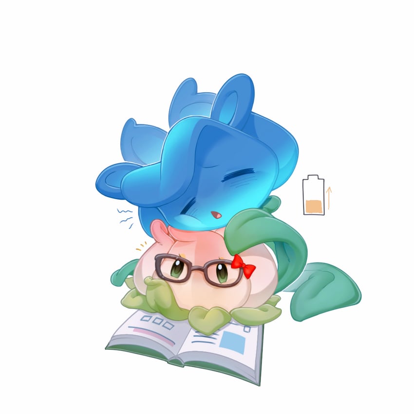 power lily and rosemary (plants vs. zombies and 1 more) drawn by veghia
