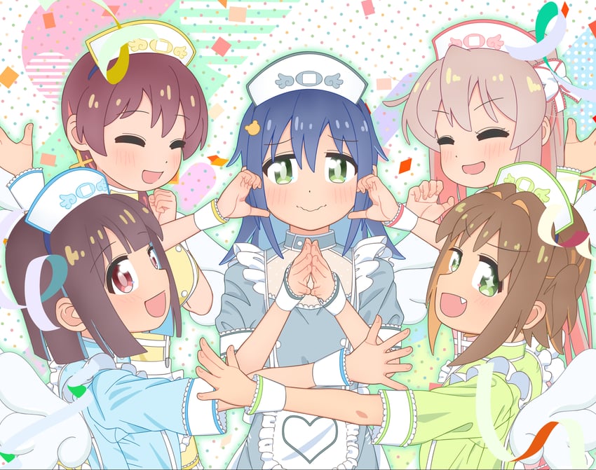 oyama mahiro, hozuki momiji, oka asahi, murosaki miyo, and tenkawa nayuta (onii-chan wa oshimai!) drawn by kofumi_all