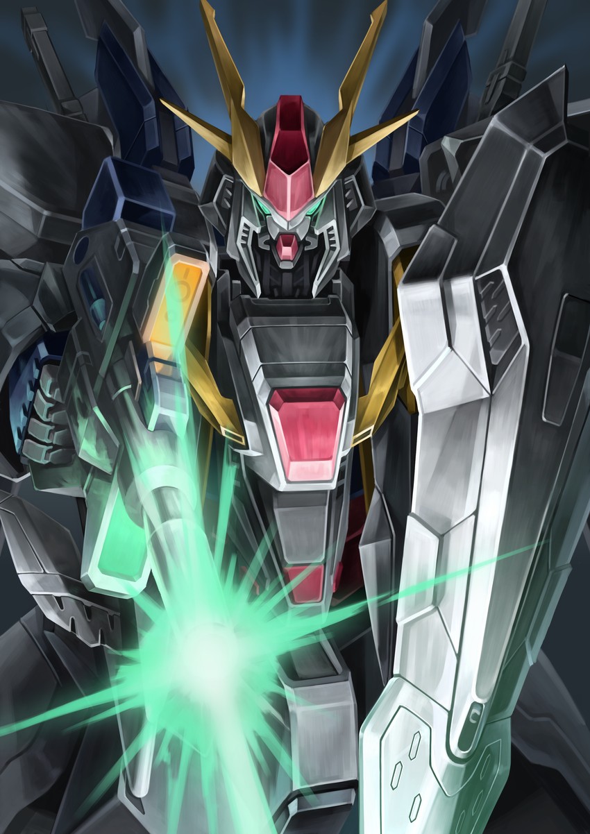 xi gundam (original and 2 more) drawn by helmet_(trailblazer003)