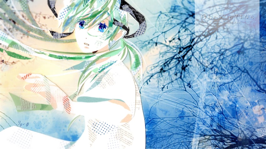 hatsune miku (vocaloid and 1 more) drawn by ryono