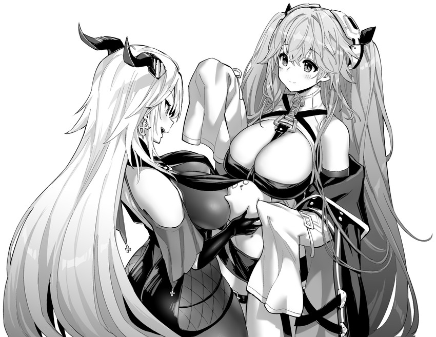 manjuu, aegir, and anchorage (azur lane) drawn by hori_(hori_no_su)