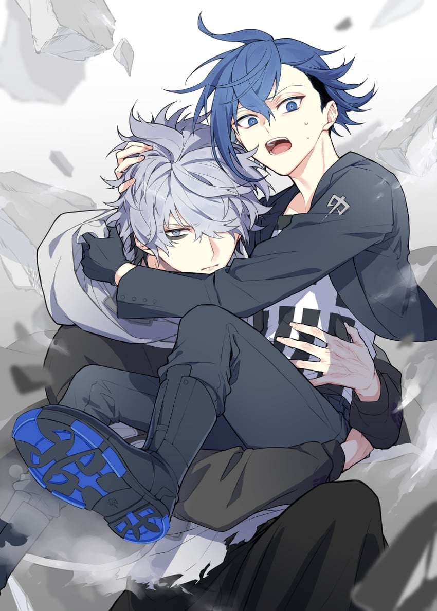 otori ojirou, aoyama kazuki, and q (tribe nine) drawn by shouji6989