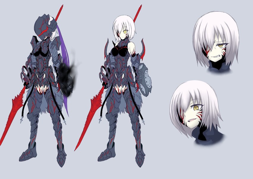 mash kyrielight and berserker (fate and 2 more) drawn by ogawa_shou
