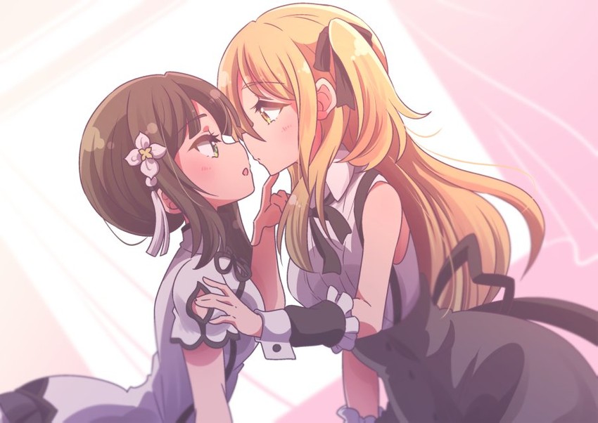 kuo shenlin and wang yujia (assault lily) drawn by honkawa_works