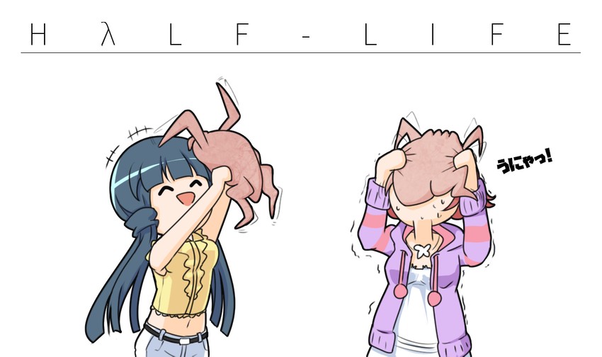 kitakami reika, nonohara akane, and headcrab (idolmaster and 3 more) drawn by nillis