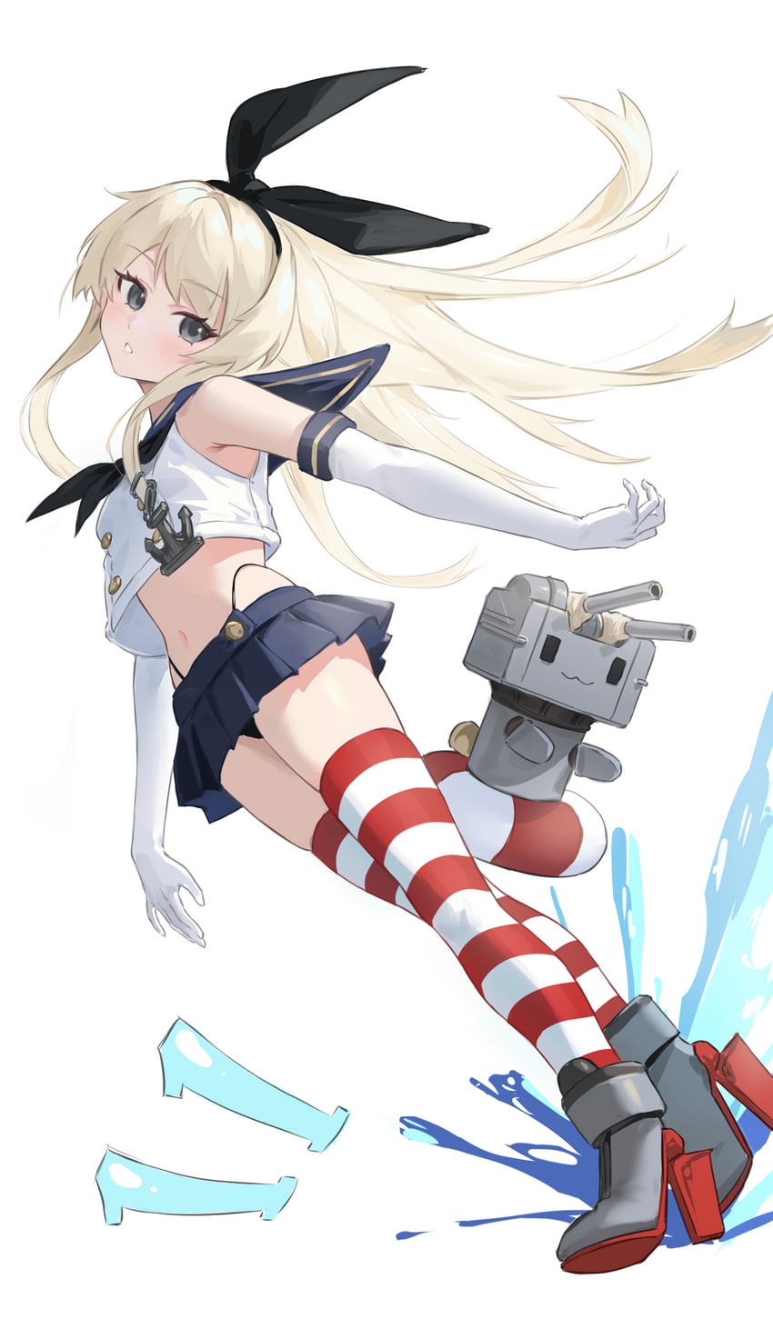 shimakaze and rensouhou-chan (kantai collection) drawn by shortofsugar