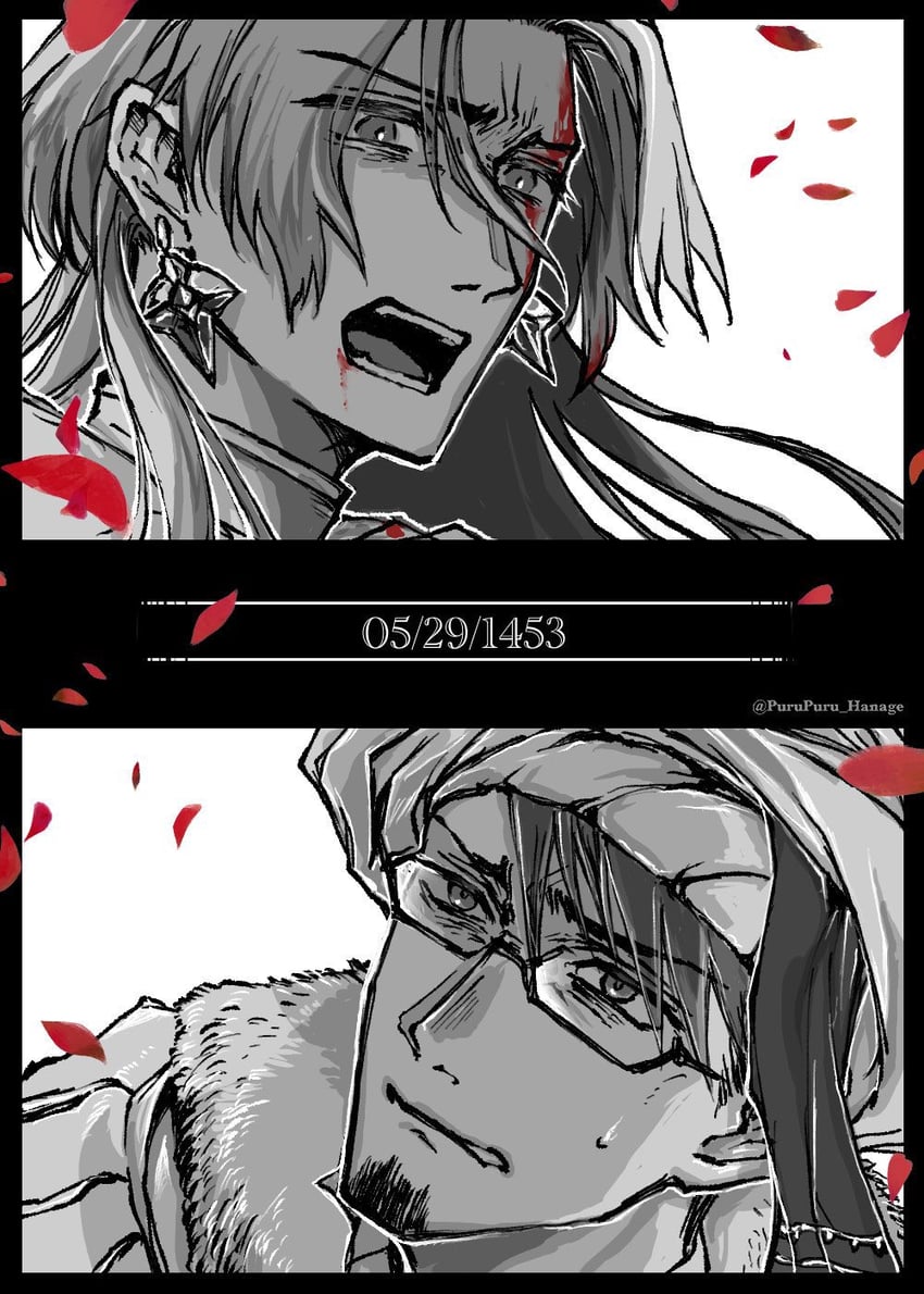 constantine xi and mehmed ii (fate and 2 more) drawn by purupuru_hanage