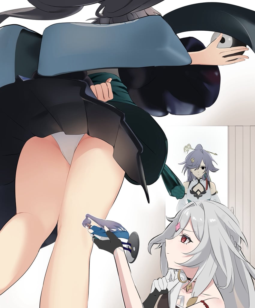 fu hua and herrscher of sentience (honkai and 1 more) drawn by ramao24