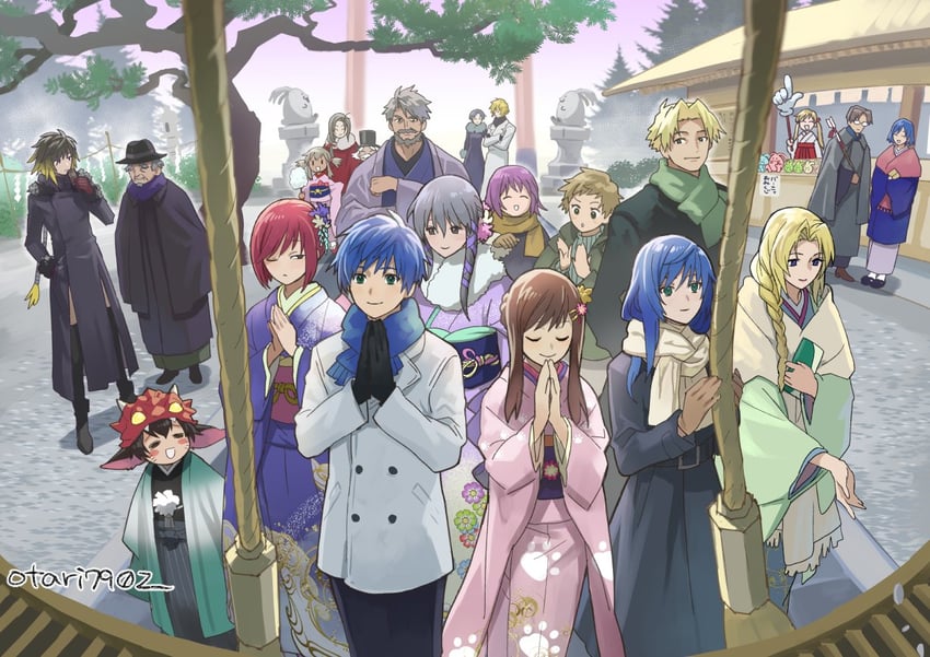 sophia esteed, maria traydor, nel zelpher, albel nox, fayt leingod, and 11 more (star ocean and 1 more) drawn by indesign