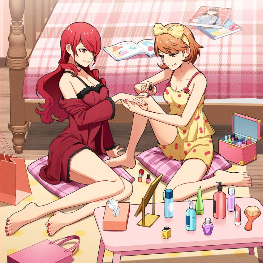 takeba yukari and kirijou mitsuru (persona and 1 more) drawn by kuki_tan