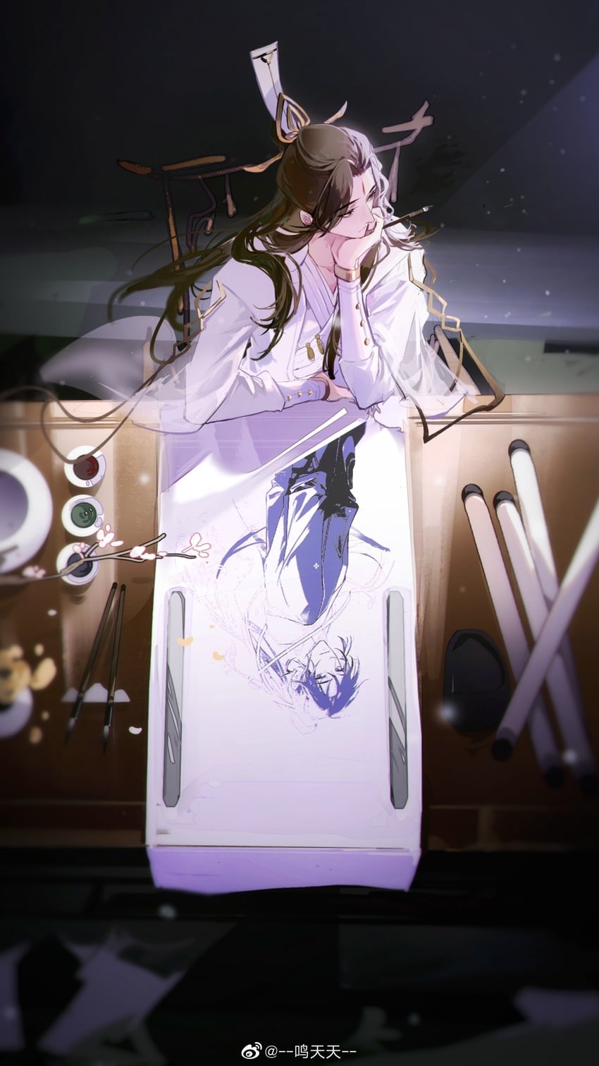 yan zhengming and cheng qian (liu yao) drawn by mingtiantian