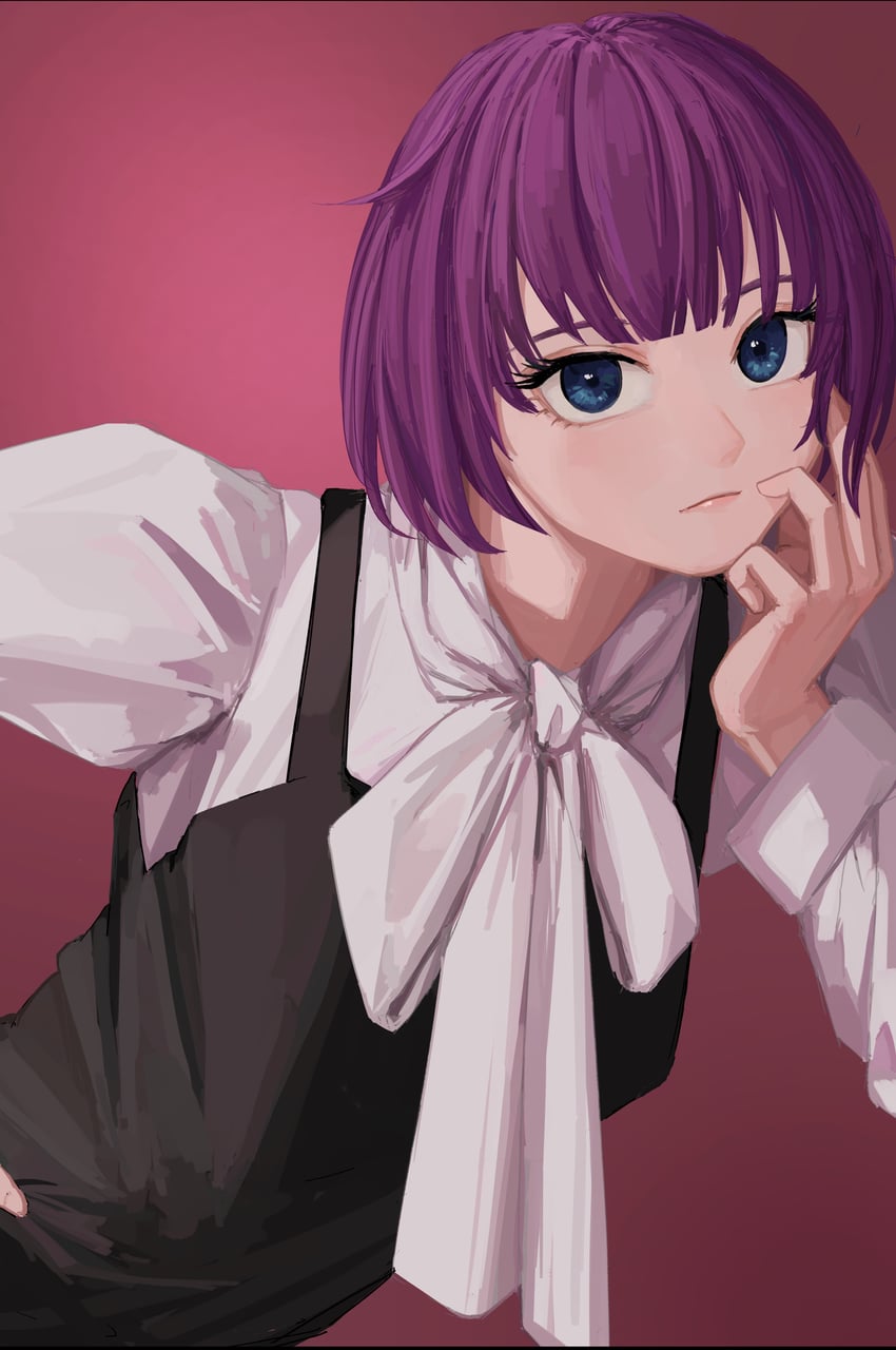 senjougahara hitagi (monogatari) drawn by nemo_ringo