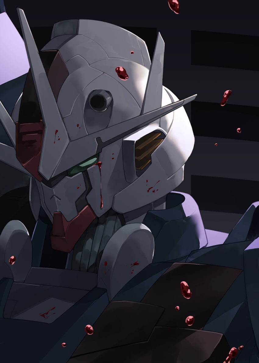 gundam aerial rebuild (gundam and 1 more) drawn by puni_(punycolors)