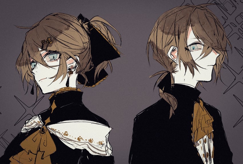 kagamine rin, kagamine len, riliane lucifen d'autriche, and allen avadonia (vocaloid and 3 more) drawn by kurose_0126