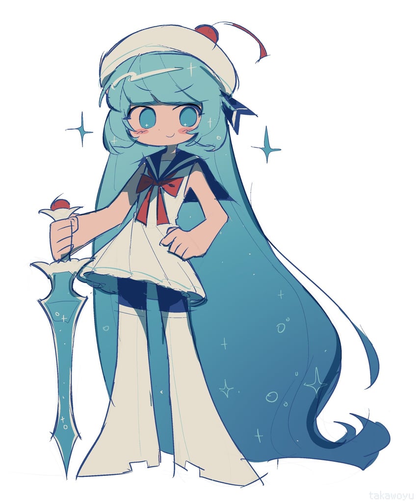 cream soda cookie (cookie run and 1 more) drawn by takawoyu