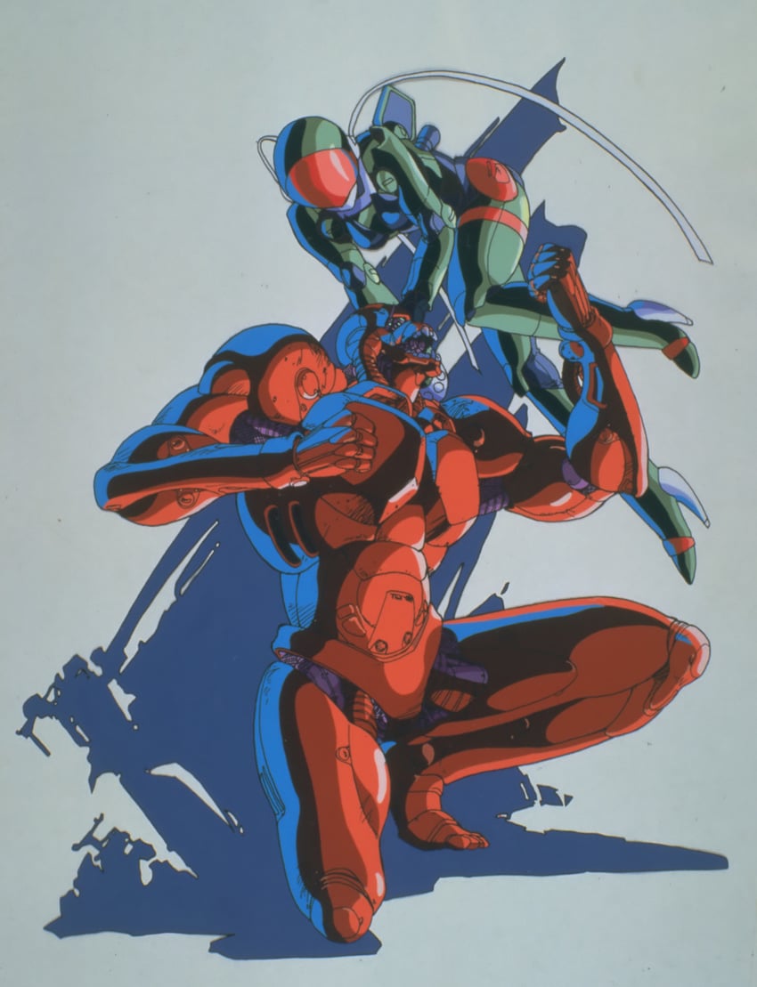 linna yamazaki and boomer (bubblegum crisis) drawn by aramaki_shinji