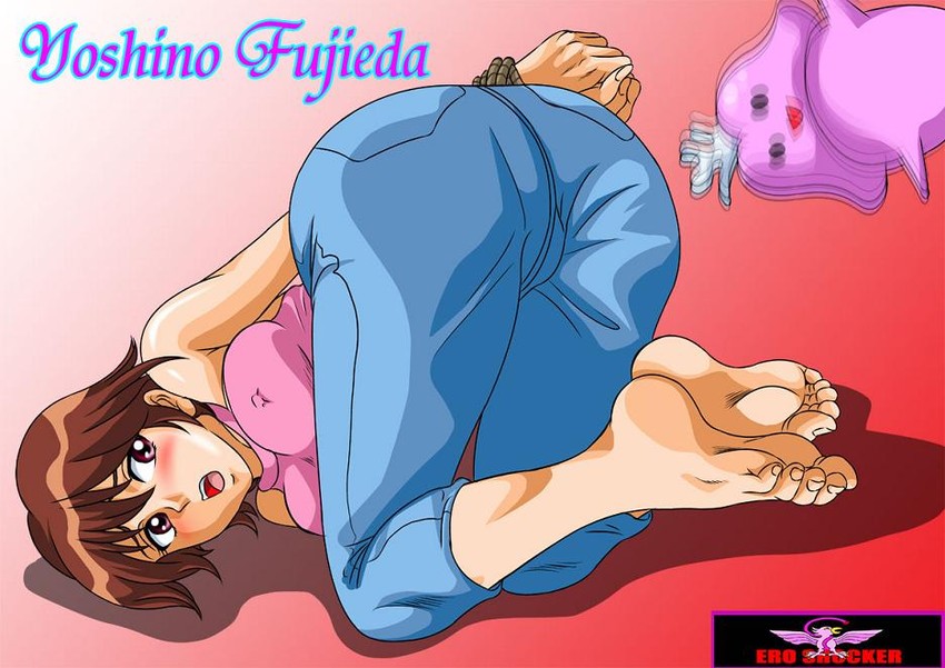 fujieda yoshino and lalamon (digimon and 1 more) drawn by ero_shocker