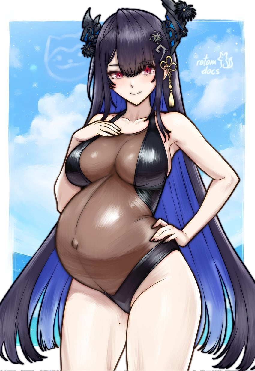 nerissa ravencroft (hololive and 1 more) drawn by rotomdocs