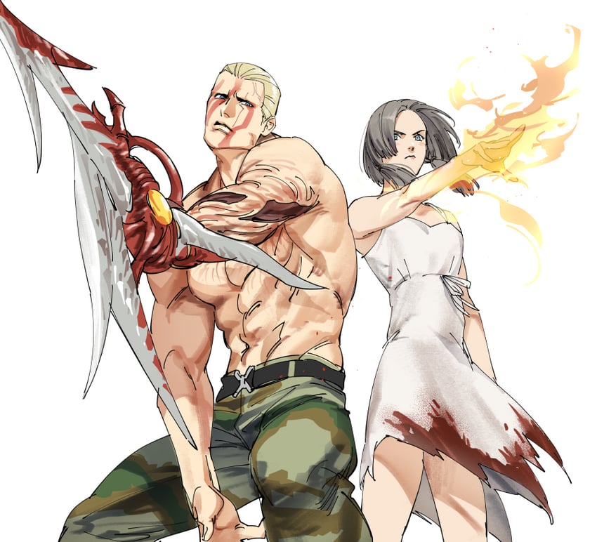 jack krauser and manuela hidalgo (resident evil and 2 more) drawn by tatsumi_(psmhbpiuczn)