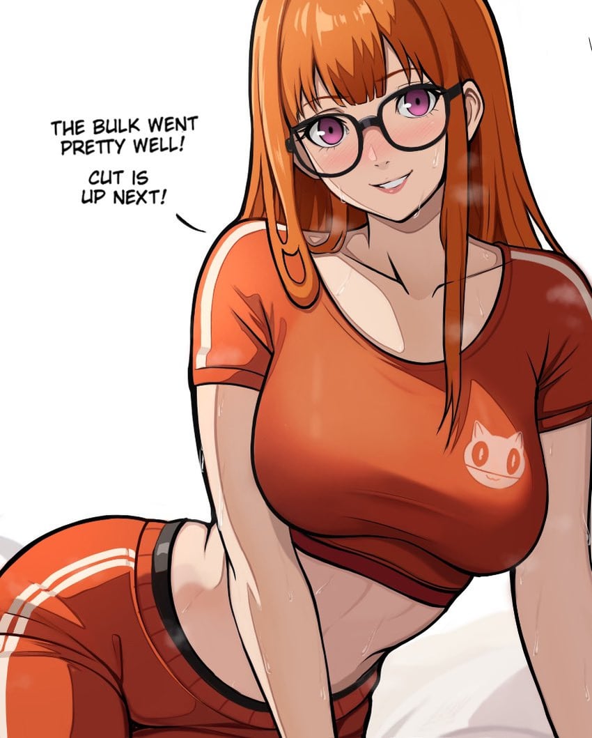 sakura futaba (persona and 1 more) drawn by lepypepy