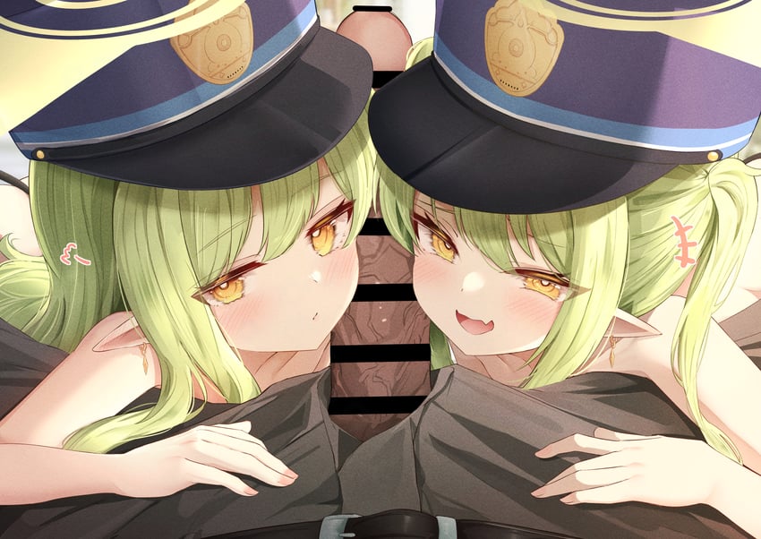 hikari and nozomi (blue archive) drawn by flasher_(flasher_ura)