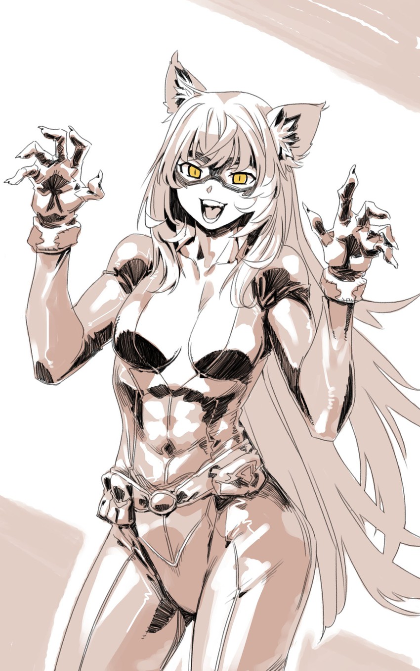 hanekawa tsubasa, black hanekawa, and black cat (marvel and 2 more) drawn by archvermin