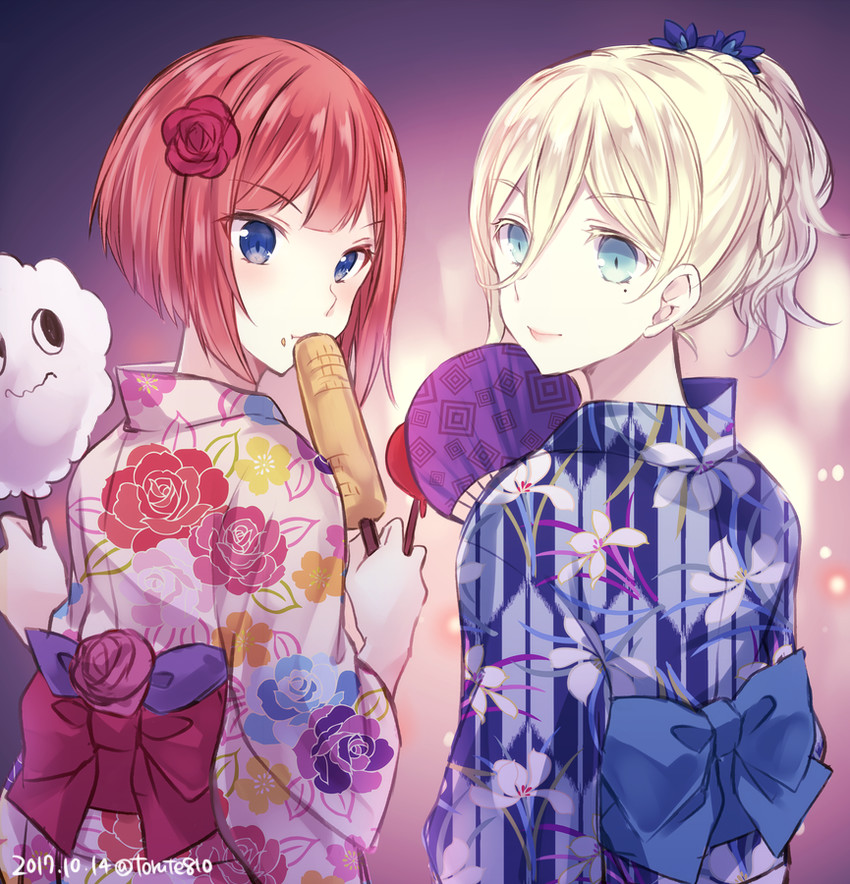 richelieu, ark royal, and miss cloud (kantai collection) drawn by kabocha_torute