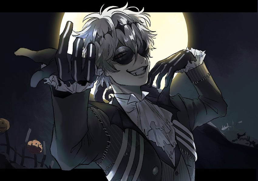 skully j. graves (twisted wonderland and 1 more) drawn by jukuta_tsu