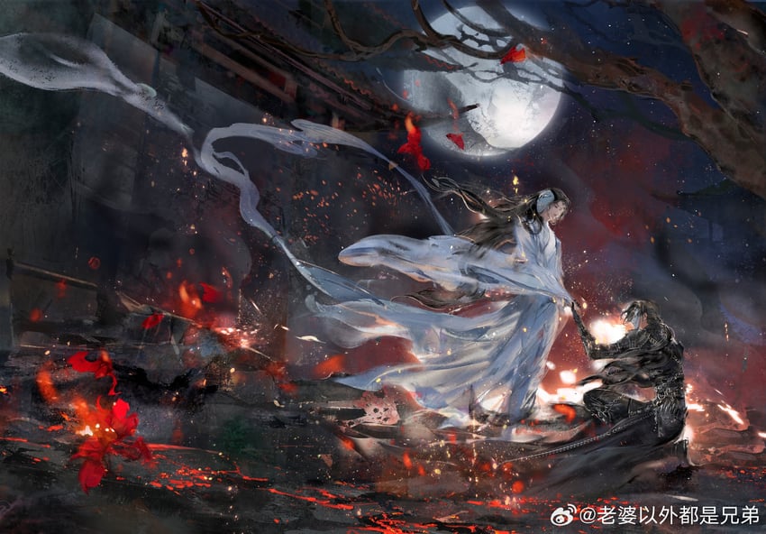 xie lian and hua cheng (tianguan cifu) drawn by weibo_5541843220
