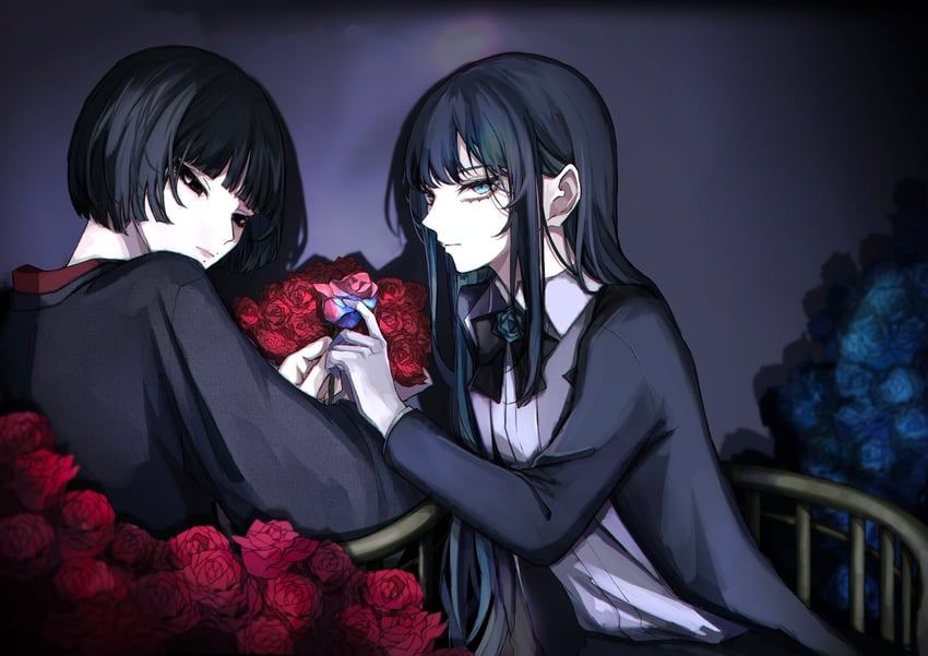 chando and shiina ringo (real life and 1 more) drawn by orihara_(ewkkyorhr)