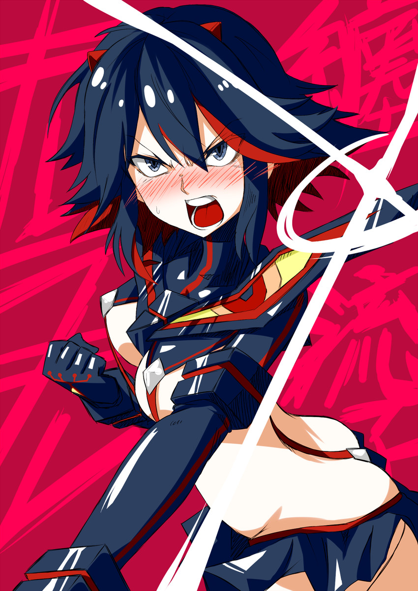 matoi ryuuko and senketsu (kill la kill) drawn by ototachibana_rai