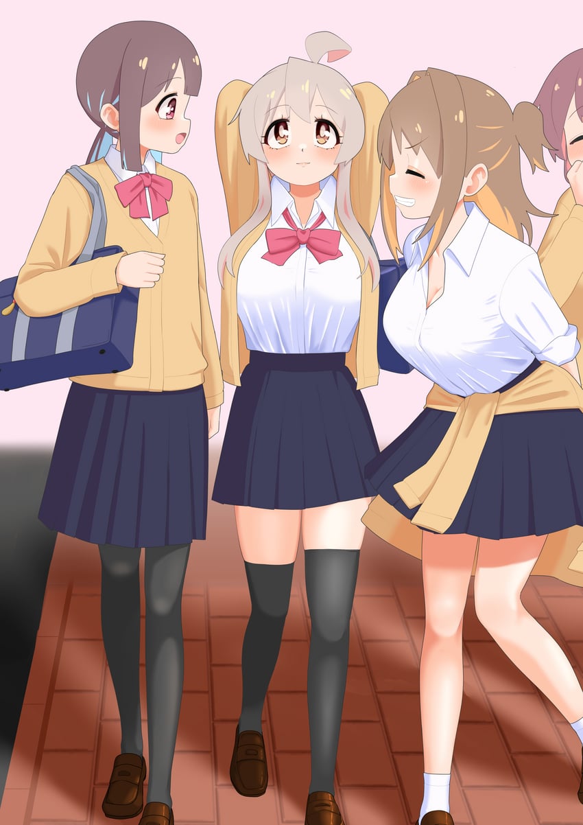 oyama mahiro, hozuki momiji, oka asahi, and murosaki miyo (onii-chan wa oshimai!) drawn by happyundergate