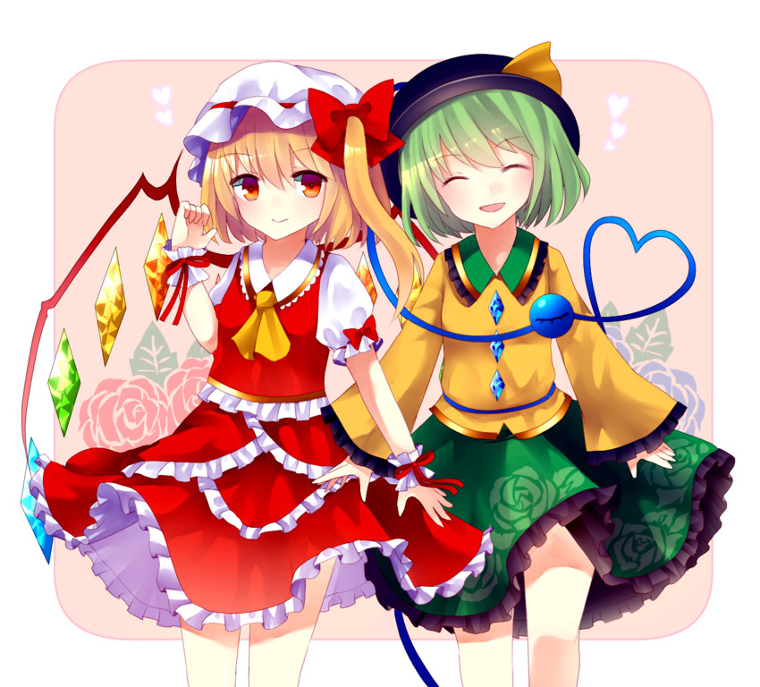 flandre scarlet and komeiji koishi (touhou) drawn by sakizaki_saki-p
