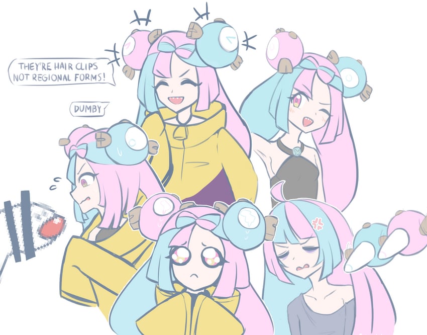 iono and wiglett (pokemon and 1 more) drawn by psycho_orb