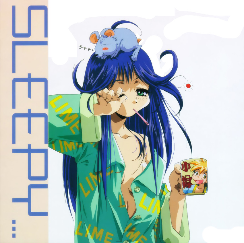 lime and mamiya otaru (saber marionette j) drawn by shimamura_hidekazu