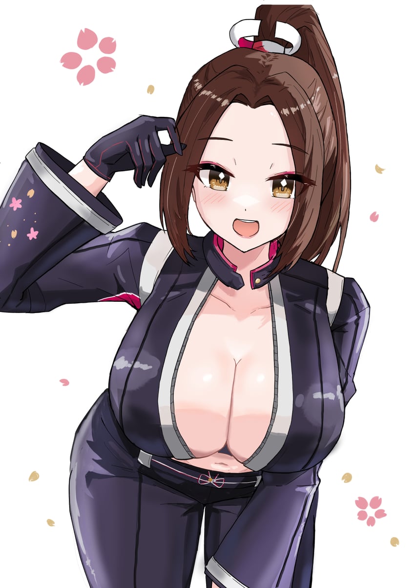shiranui mai (fatal fury and 1 more) drawn by genjimarup