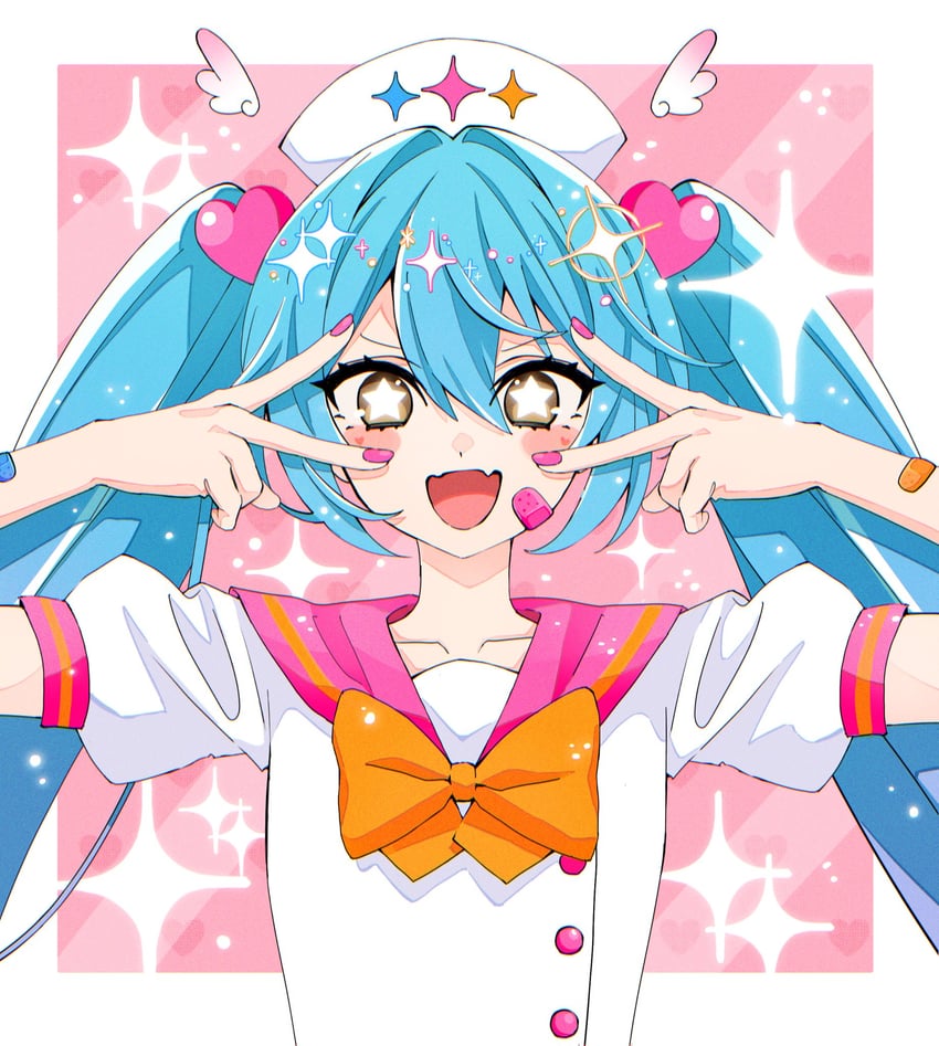hatsune miku (vocaloid and 1 more) drawn by matsuri_(mi93ku_r)