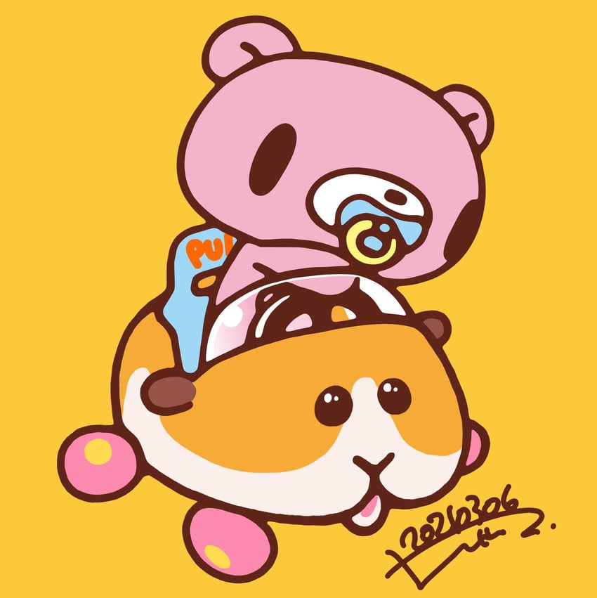potato and gloomy bear (pui pui molcar and 1 more) drawn by mori_chack