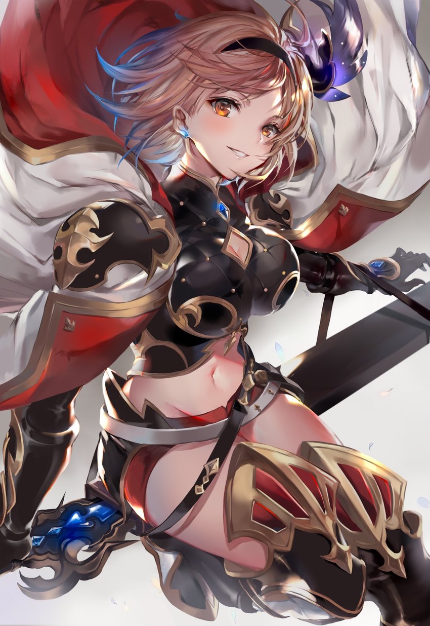djeeta and conqueror of the eternals (granblue fantasy) drawn by soraneko_hino