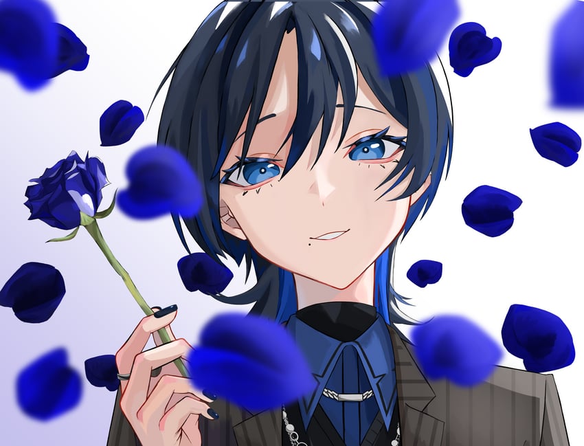 hiodoshi ao (hololive and 1 more) drawn by halme825