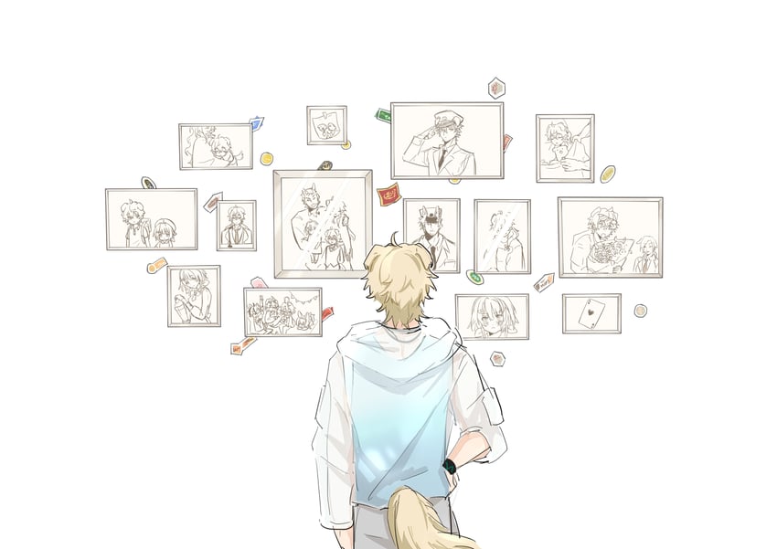 la pluma, tequila, lumen, beanstalk, stainless, and 2 more (arknights) drawn by fuwaryume