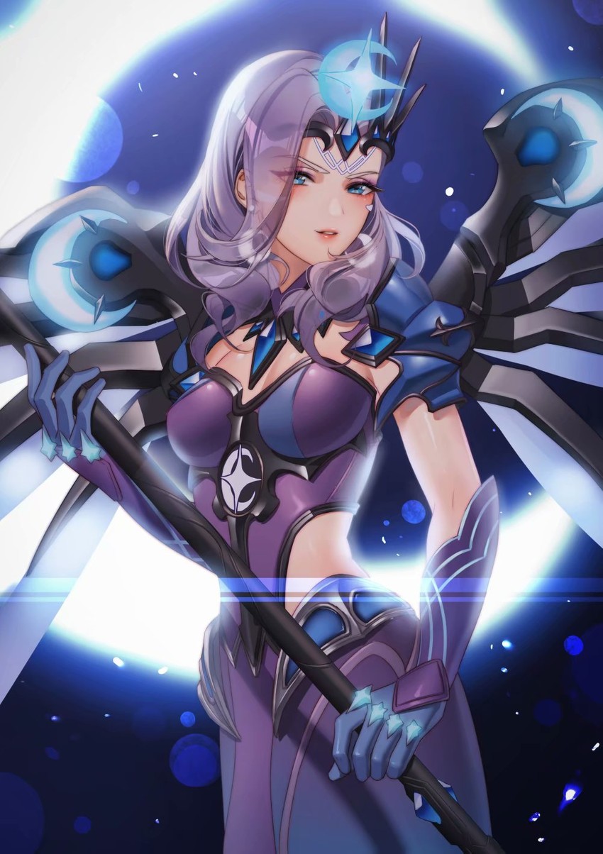 mercy and 2019 atlantic all-stars mercy (overwatch and 1 more) drawn by han_shi_reina