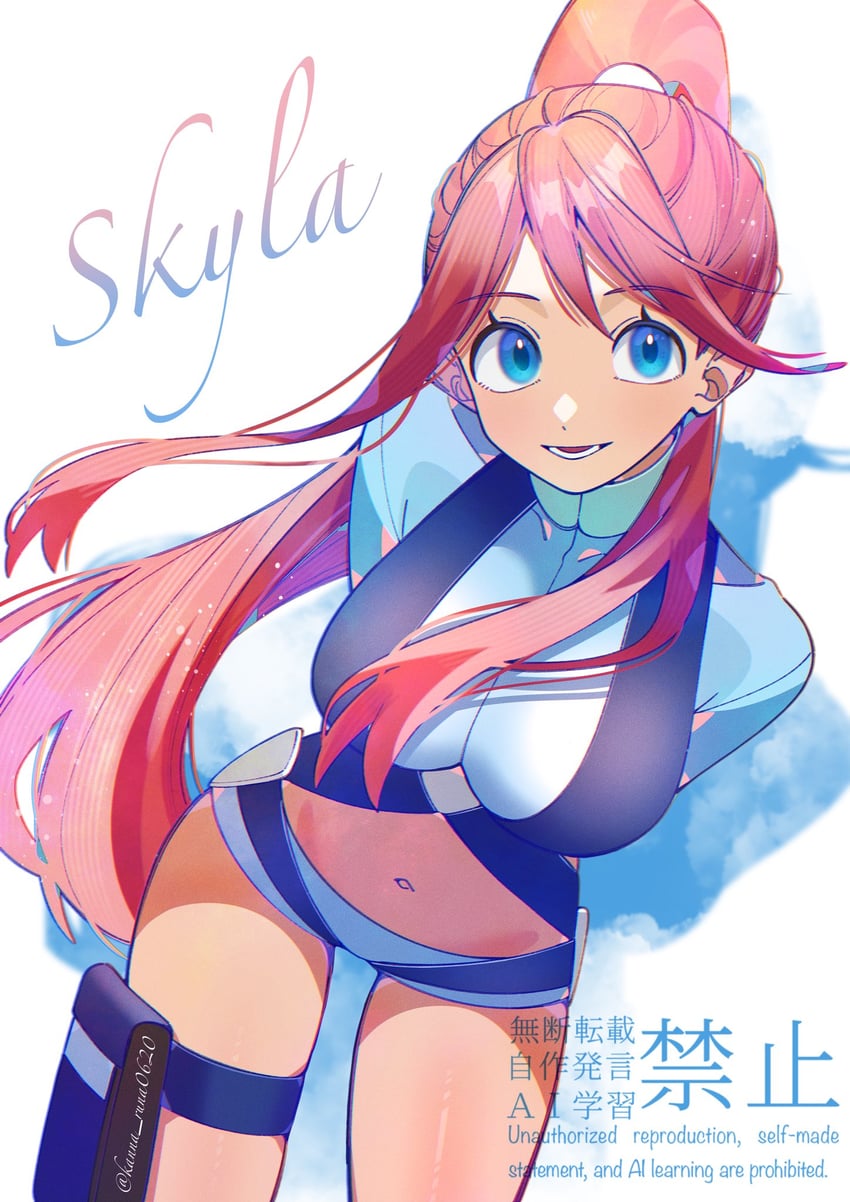 skyla (pokemon and 1 more) drawn by kana_(kanna_runa0620)