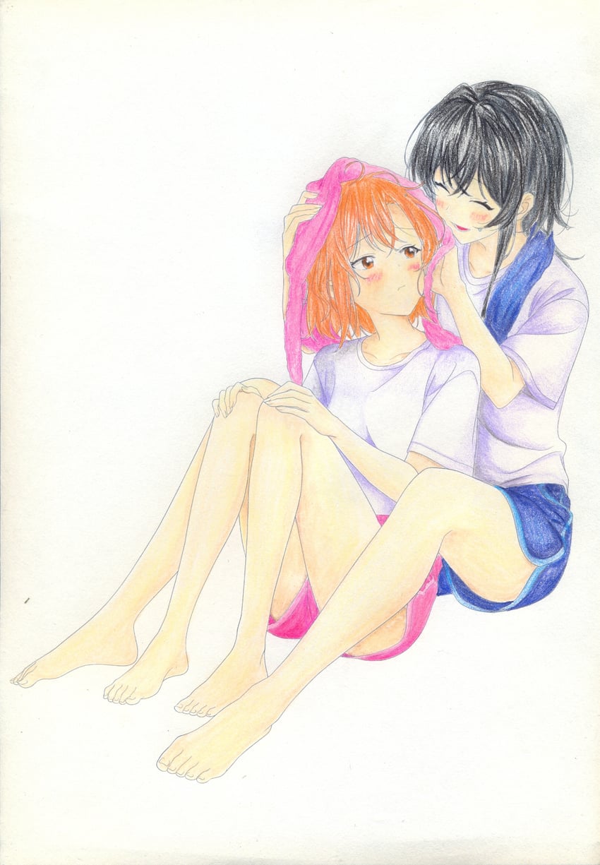 kino himari and asanagi yori (sasayaku you ni koi wo utau) drawn by ritsu_tainaka_(ricchan10)